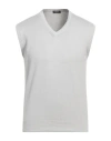 Rossopuro Man Sweater Light Grey Size 4 Cotton