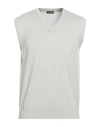 Rossopuro Man Sweater Light Grey Size 4 Cotton