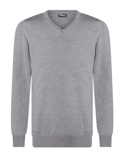 Rossopuro Man Sweater Light Grey Size 4 Wool In Gray