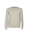 Rossopuro Man Sweater Light Grey Size 7 Cotton