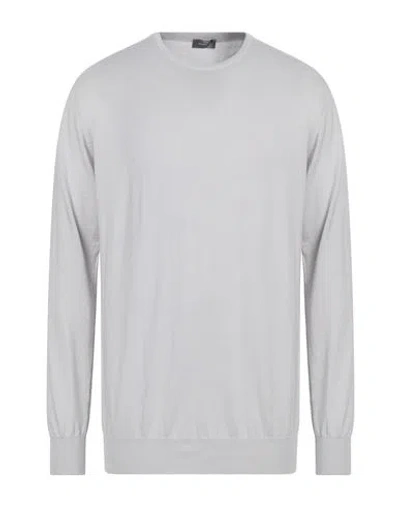 Rossopuro Man Sweater Light Grey Size 7 Cotton