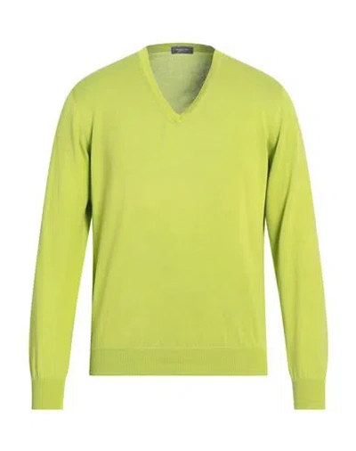 Rossopuro Man Sweater Acid Green Size 4 Cotton