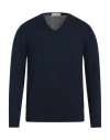Rossopuro Man Sweater Midnight Blue Size 3 Cotton