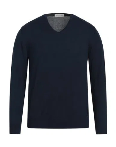 Rossopuro Man Sweater Midnight Blue Size 3 Cotton