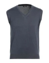 Rossopuro Man Sweater Midnight Blue Size 5 Cotton