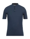 Rossopuro Man Sweater Midnight Blue Size 4 Cotton