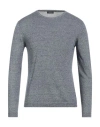 Rossopuro Man Sweater Midnight Blue Size 4 Linen, Cotton