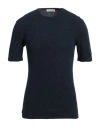 Rossopuro Man Sweater Midnight Blue Size 44 Cotton, Polyamide