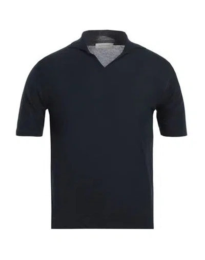 Rossopuro Man Sweater Midnight Blue Size 5 Cotton