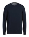 Rossopuro Man Sweater Midnight Blue Size 8 Cotton