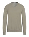 Rossopuro Man Sweater Military Green Size 7 Cotton