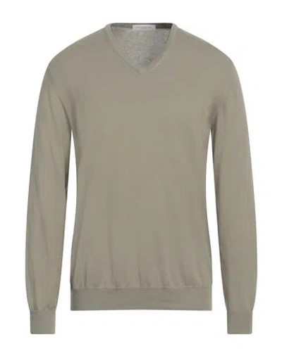 Rossopuro Man Sweater Military Green Size 7 Cotton