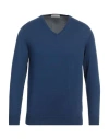 Rossopuro Man Sweater Navy Size 3 Cotton In Navy