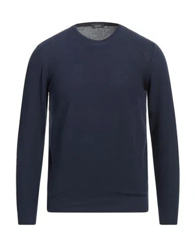 Rossopuro Man Sweater Navy Size 4 Cotton