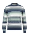 Rossopuro Man Sweater Navy Size 4 Cotton In Navy