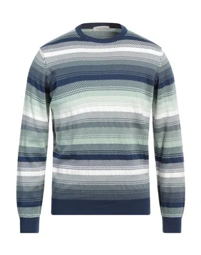 Rossopuro Man Sweater Navy Size 4 Cotton