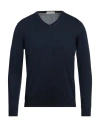 Rossopuro Man Sweater Navy Blue Size 3 Cotton