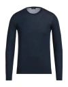 Rossopuro Man Sweater Navy Size 7 Cotton In Blue