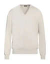 Rossopuro Man Sweater Off White Size 6 Cotton