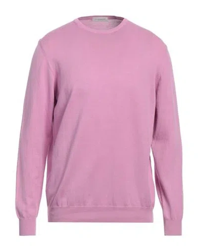 Rossopuro Man Sweater Pink Size 6 Cotton