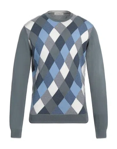 Rossopuro Man Sweater Sage Green Size 4 Cotton