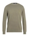 Rossopuro Man Sweater Sage Green Size 4 Cotton