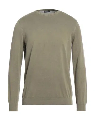 Rossopuro Man Sweater Sage Green Size 4 Cotton