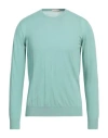 Rossopuro Man Sweater Sage Green Size 5 Cotton