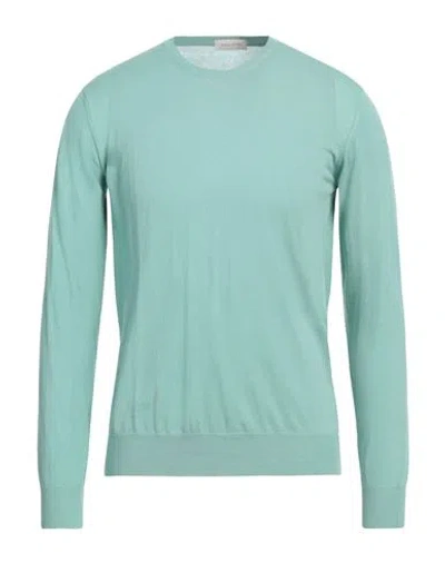 Rossopuro Man Sweater Sage Green Size 5 Cotton