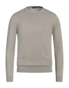 Rossopuro Man Sweater Sand Size 4 Cotton In Beige