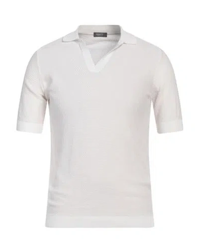 Rossopuro Man Sweater White Size 4 Cotton