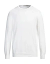 Rossopuro Man Sweater White Size 8 Cotton