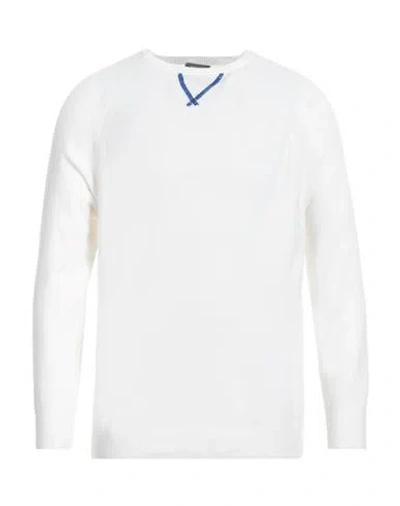 Rossopuro Man Sweater White Size S Cotton
