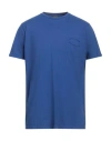 Rossopuro Man T-shirt Blue Size 7 Cotton