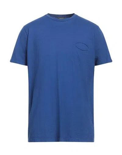 Rossopuro Man T-shirt Blue Size 7 Cotton