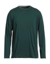 Rossopuro Man T-shirt Green Size 8 Cotton, Elastic Fibres
