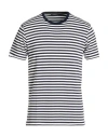 Rossopuro Man T-shirt Midnight Blue Size 4 Viscose, Elastane In Blue