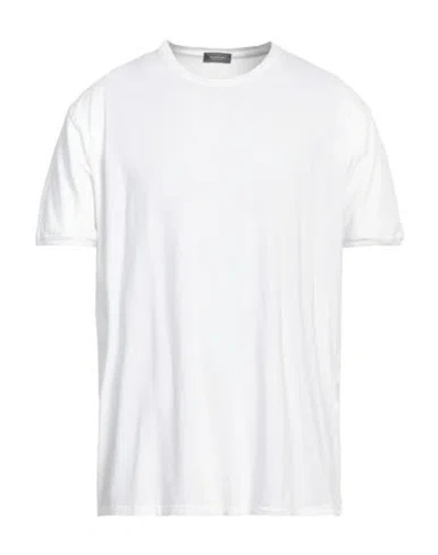 Rossopuro Man T-shirt White Size 3 Cotton, Elastane