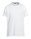 Rossopuro Man T-shirt White Size 5 Cotton, Elastic Fibres In White