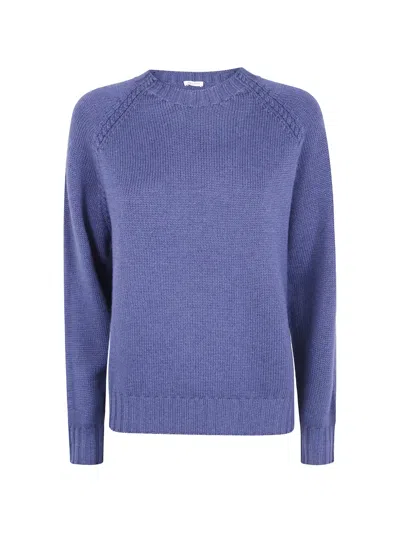 Rossopuro Raglan-sleeve Sweater In Blue