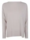 Rossopuro Ribbed Sweater In Neutral