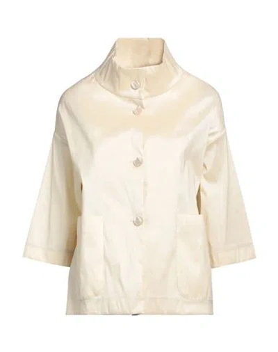 Rossopuro Woman Blazer Beige Size M Polyester, Nylon, Elastane