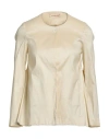 Rossopuro Woman Jacket Beige Size Xs Polyester, Nylon, Elastane