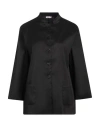 Rossopuro Woman Blazer Black Size L Polyester, Nylon, Elastane