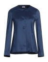 Rossopuro Woman Jacket Blue Size L Polyester, Nylon, Elastane