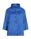 Rossopuro Woman Blazer Bright Blue Size L Polyester, Nylon, Elastane