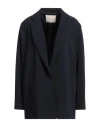 Rossopuro Woman Blazer Midnight Blue Size Xl Polyester, Elastane In Blue