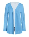 Rossopuro Woman Cardigan Azure Size M Viscose In Blue
