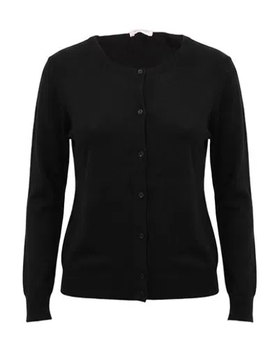 Rossopuro Woman Cardigan Black Size S Virgin Wool