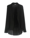 Rossopuro Woman Cardigan Midnight Blue Size S Cotton, Polyester In Black